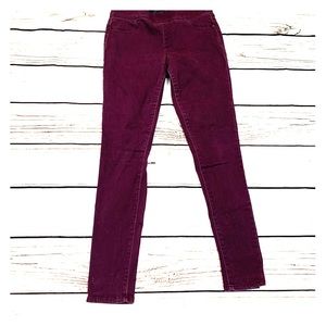 Old Navy Dark Purple Stretchy Rockstar Pants 8